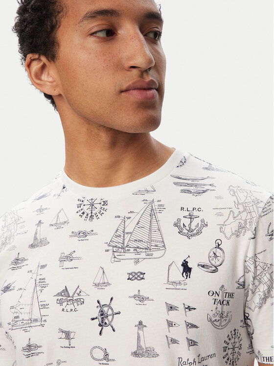 Polo Ralph Lauren Polo Ralph Lauren Camiseta 710B21924001 Blanco Custom Slim Fit