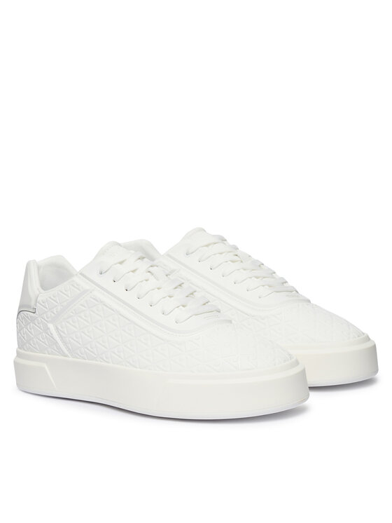 Calvin Klein Laisvalaikio batai Calvin Klein Beasket Cup Oxf Lup Hf Aop Lth HM0HM02132 Balta