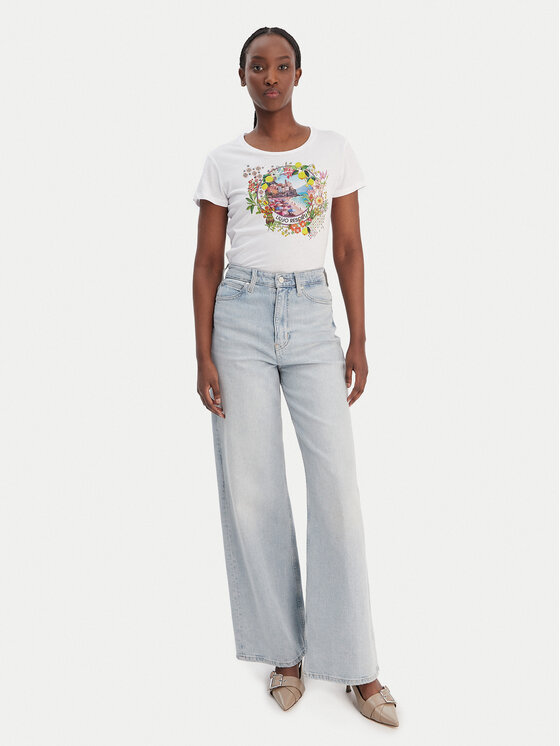Liu Jo Liu Jo Camiseta WA6476 JS923 Blanco Regular Fit