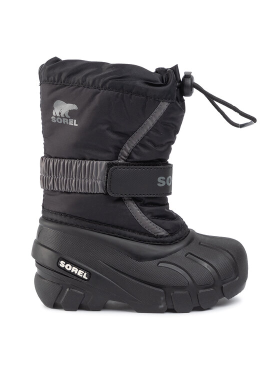 Sorel Śniegowce Sorel Childrens Flurry NC1695 Czarny