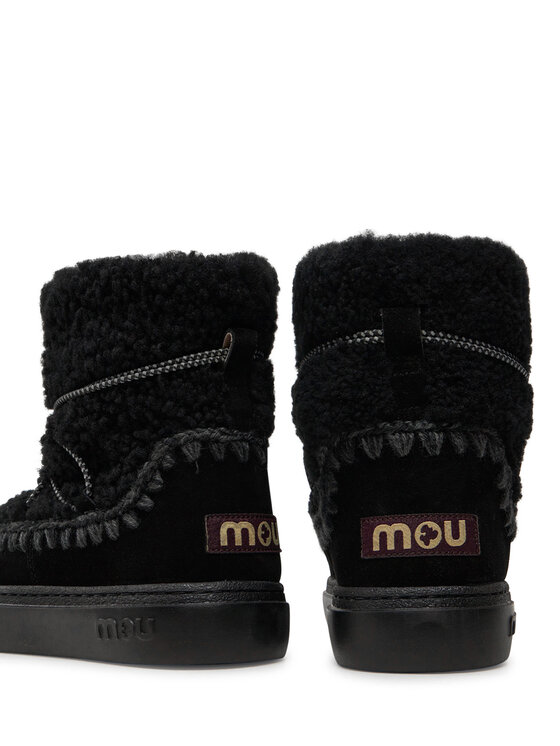 Mou Škornji za sneg Mou Eskimo Sneaker Bold Scoub Lace FW411012A Črna