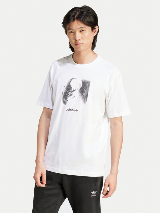 adidas adidas Футболка Supply Street IY3430 Білий Regular Fit