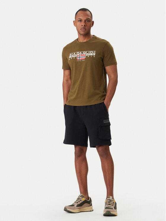 Napapijri Napapijri Camiseta S-Aylmer NP0A4HTO Verde Regular Fit