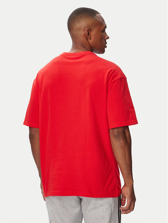 adidas adidas Camiseta Trefoil Essentials HZ1003 Rojo Loose Fit