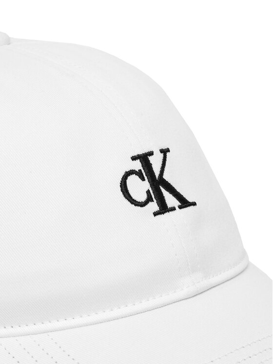 Calvin Klein Jeans Gorra con visera Calvin Klein Jeans Small Monogram LV04K5024G Blanco