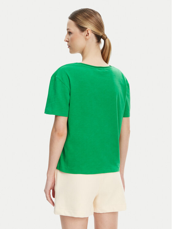 Tommy Hilfiger Tommy Hilfiger Camiseta WW0WW43901 Verde Relaxed Fit