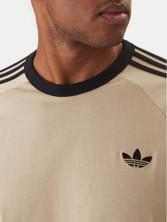 adidas adidas Majica 3-Stripes KE7964 Bež Regular Fit