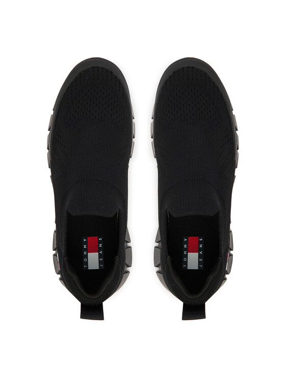 Tommy Jeans Αθλητικά Tommy Jeans Tjw Chunky Knit Sneaker EN0EN03014 Μαύρο