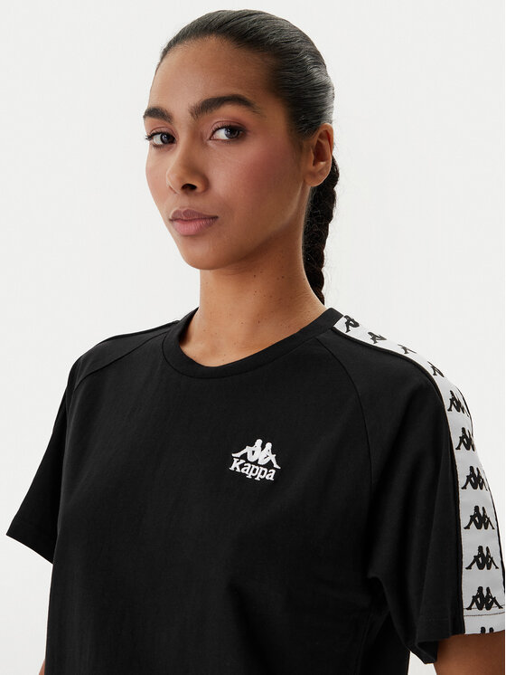 Kappa Kappa Camiseta Banda Adi 371U6WW Negro Regular Fit