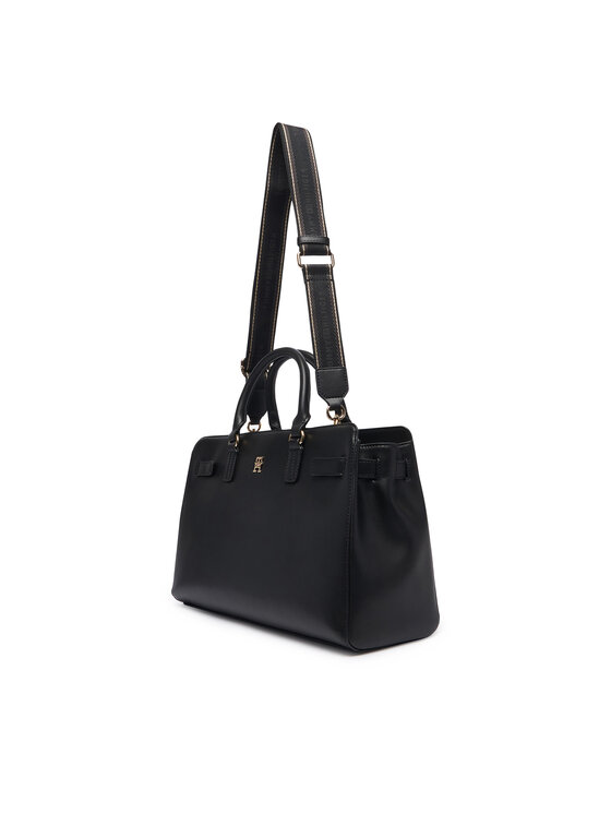 Tommy Hilfiger Geantă Tommy Hilfiger Th Joy Satchel AW0AW19067 Negru