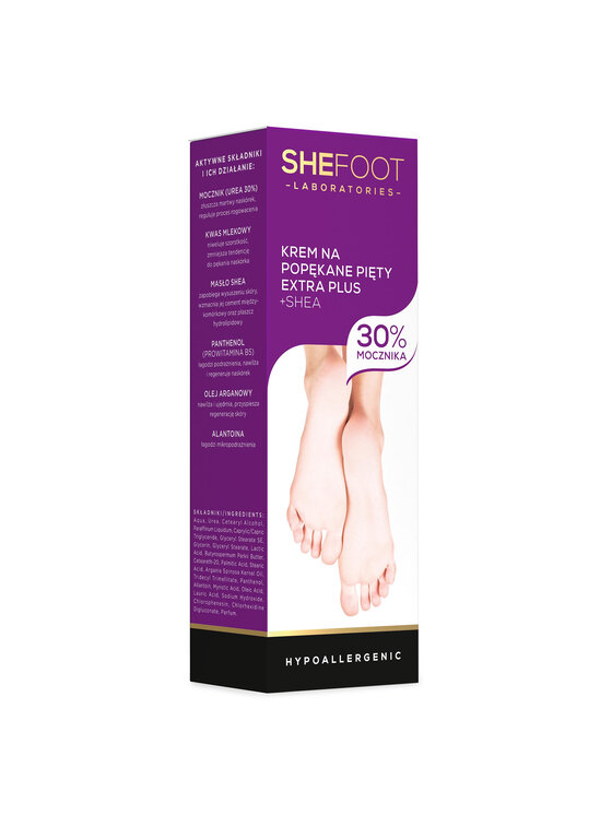Shefoot Suskilinėjusių kulnų kremas Shefoot K004