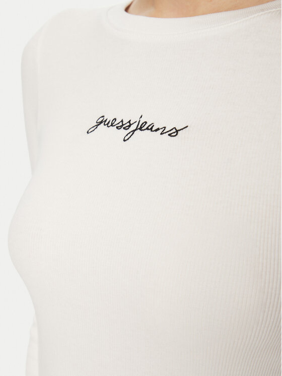Guess Jeans Guess Jeans Футболка W5RI58 KA0H1 Білий Regular Fit