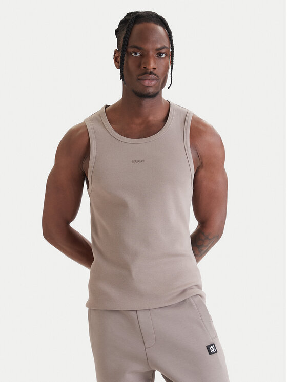 HUGO HUGO Camiseta sin mangas Dapota 50563744 Marrón Slim Fit