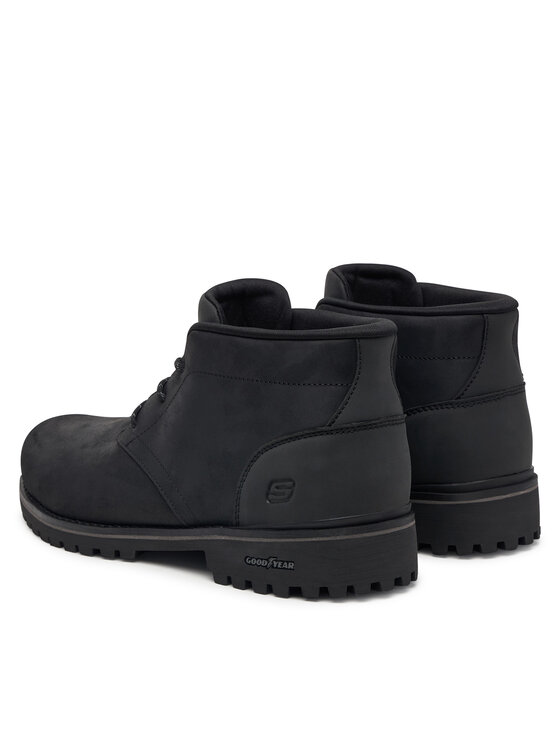 Skechers Puszābaki Skechers Quintero-Damien 205903/BBK Melns