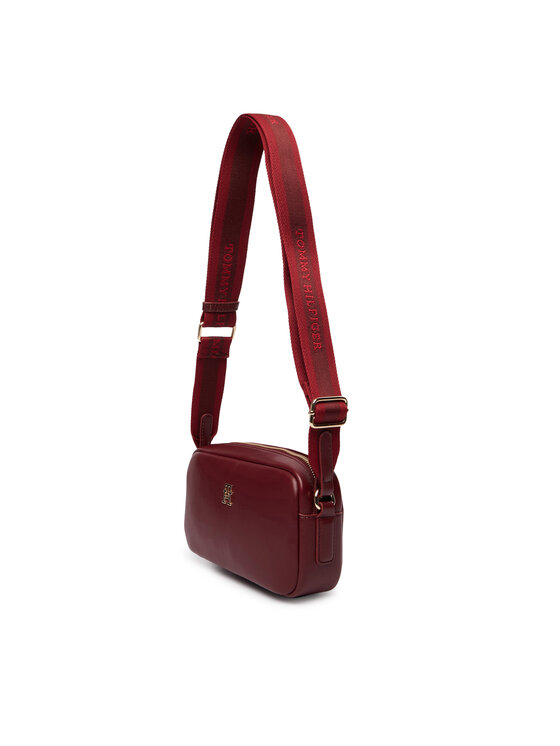 Tommy Hilfiger Ročna torba Tommy Hilfiger Th Essential Camera Bag AW0AW18370 Bordo rdeča