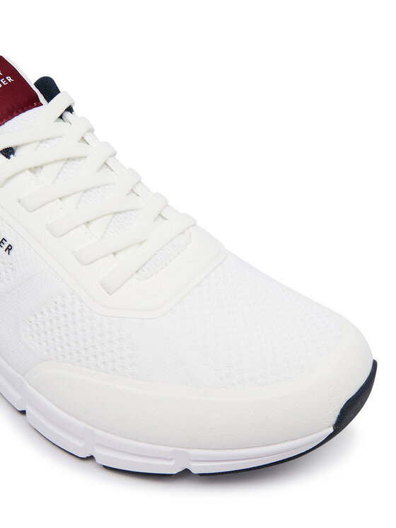 Tommy Hilfiger Sneakers Tommy Hilfiger Light Knitted Hilfiger Runner FM0FM06010 Bianco