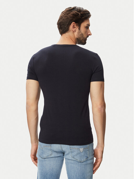 Guess Guess Футболка M6YI32 K3735 Cиній Extra Slim Fit