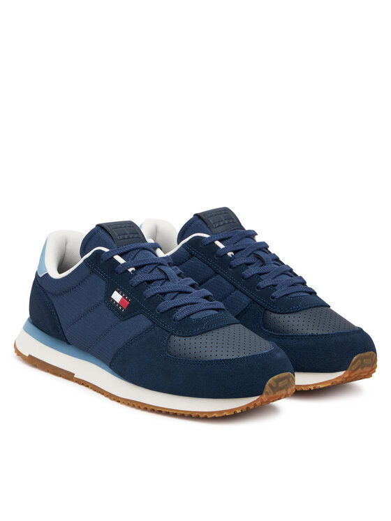 Tommy Jeans Sneakers Tommy Jeans Tj Runner Flag Mix EM0EM01774 Blu scuro