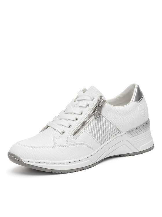 Rieker Pantofi Rieker N4322-80 Alb