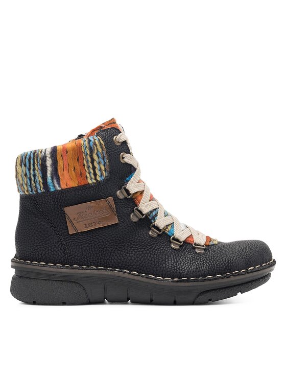 Rieker Botines planos Rieker 73343-00 Negro