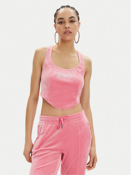 Juicy Couture Juicy Couture Топ Camina JCWCT23305 Рожевий Slim Fit