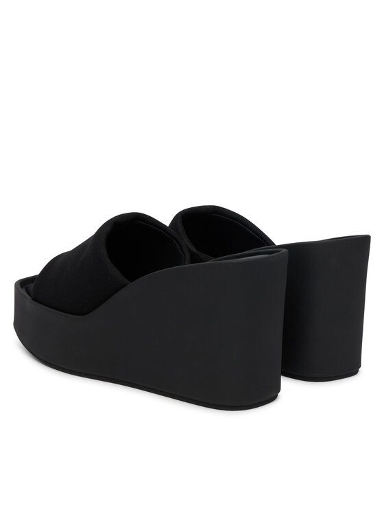 Calvin Klein Iešļūcenes Calvin Klein Wedge 70 Sndl Canv Mg HW0HW03134 Melns