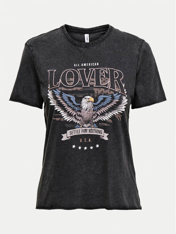 ONLY ONLY Футболка Lucy 15215721 Чорний Regular Fit