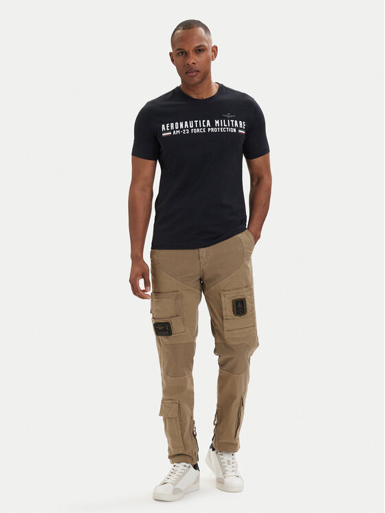 Aeronautica Militare Aeronautica Militare Camiseta 261TS1942UJ00538 Azul marino Regular Fit