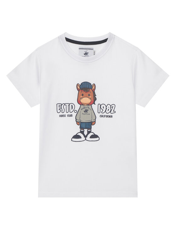 Beverly Hills Polo Club Beverly Hills Polo Club Футболка P-SS26B-TS0135 Білий Regular Fit