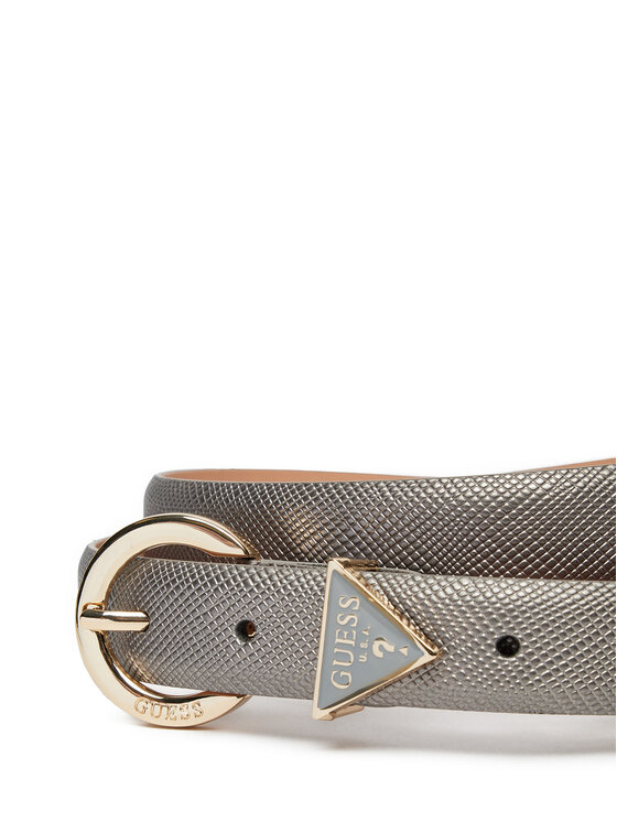 Guess Dámsky opasok Guess Noelle (ZG) Belts BW9071 P4125 Strieborná