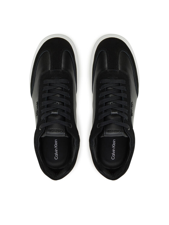 Calvin Klein Tenisice Calvin Klein Cupsole Lace Up - Lth Sue Mix HW0HW02435 Crna