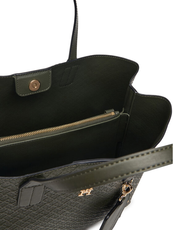 Tommy Hilfiger Rankinė Tommy Hilfiger Th Icon Satchel Mono AW0AW18923 Chaki