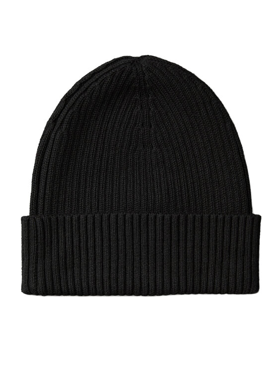 Calvin Klein Kapa Calvin Klein Patch Chunky Rib Cotton Beanie LV04D8053G Crna