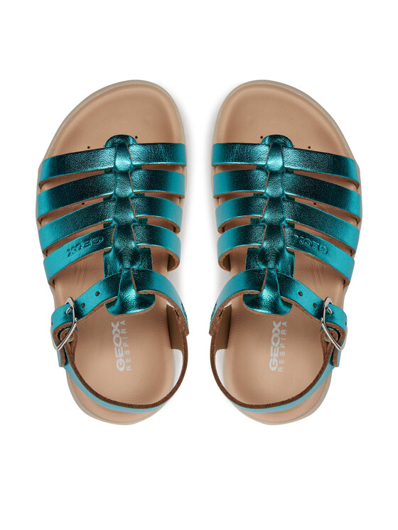 Geox Szandál Geox J Sandal Soleima Gir J35GSB 000CF C3035 M Zöld