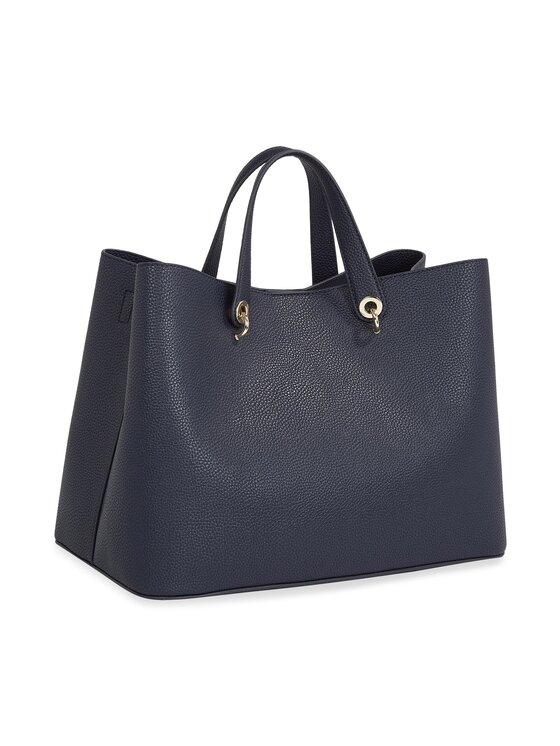 Tommy Hilfiger Borsetta Tommy Hilfiger Th Emblem Satchel AW0AW15177 Blu scuro
