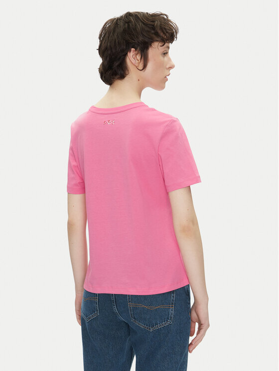 Pepe Jeans Pepe Jeans Majica Rumer PL506072 Roza Regular Fit