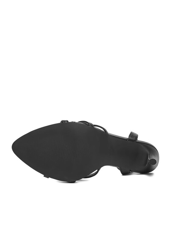 DeeZee Sandały DeeZee SWEETIE BLACK PU Czarny