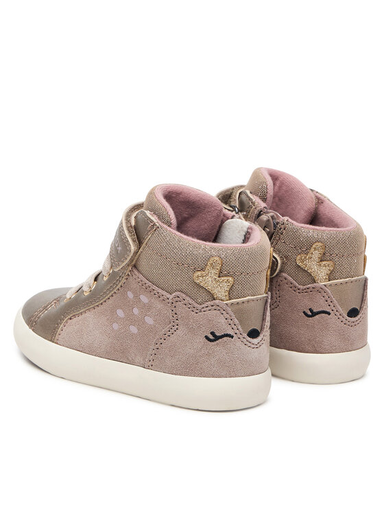 Geox Sneakersy Geox B Gisli Girl B661MA 022NF C5005 M Beżowy ciemny