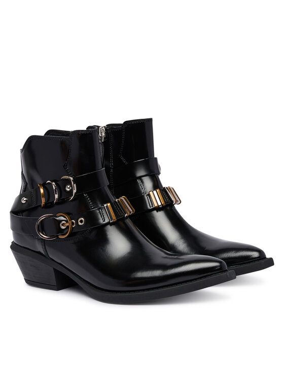 PINKO Īsie zābaki PINKO Ankle Boot Box Calf SD0343 P114 Z99 Melns