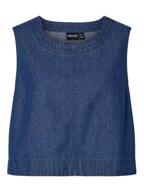 Pieces Pieces Топ Tenim 17157936 Cиній Regular Fit