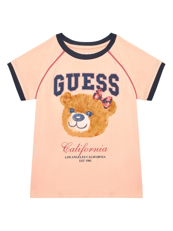 Guess Guess Футболка J5YI21 K8HM4 Кораловий Regular Fit