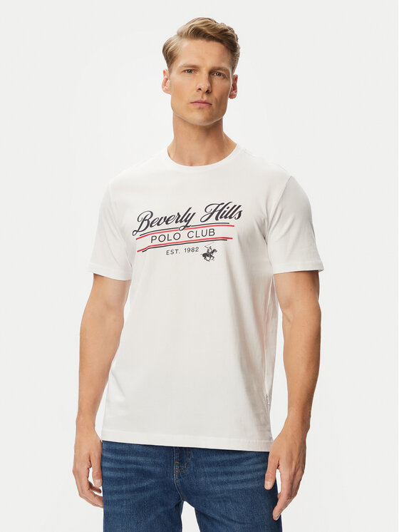 Beverly Hills Polo Club Beverly Hills Polo Club Футболка P-SS26M-TS1302 Білий Regular Fit