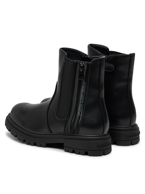 Calvin Klein Jeans Členková obuv Calvin Klein Jeans Chelsea Boot V3A5-81019-1355 S Čierna