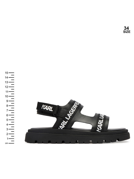 KARL LAGERFELD Sandały KARL LAGERFELD Z31176 M Czarny