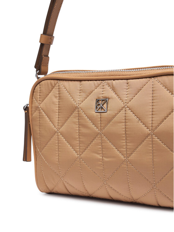 Calvin Klein Torbica Calvin Klein Emblem Aop Jacquard Bucket LV04F3648G Bež