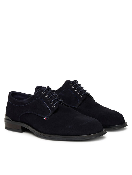 Tommy Hilfiger Półbuty Tommy Hilfiger Corporate Derby FM0FM05582 Granatowy