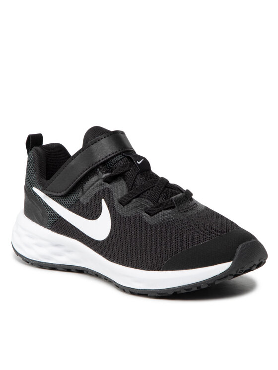 Nike Bežecké topánky Nike Revolution 6 Nn (PSV) DD1095 003 Čierna