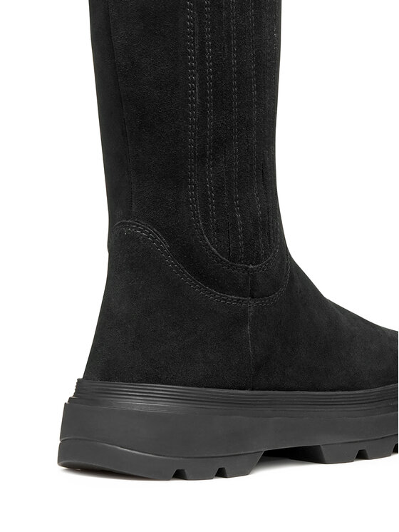 Geox Polokozačky Geox J Kiddartah Wpf J56NDB 00022 C9999 D Černá