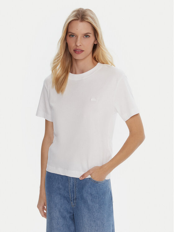 Quiksilver Quiksilver Camiseta Essential EQWZT03196 Blanco Regular Fit
