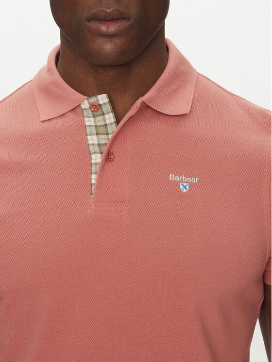 Barbour Barbour Поло Tartan MML0012PI55 Рожевий Regular Fit